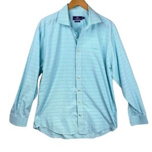 Vineyard Vines Blue Cooper Fit Button Down Casual Shirt- Large